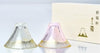 Handmade Sake Glasses (Set of 2) Pink Gold and Clear Gold