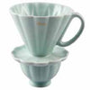 PORCELAIN FILTER CUP (2 - CUP) - LIGHT GREEN - HERO # HE-FC2PO-LG