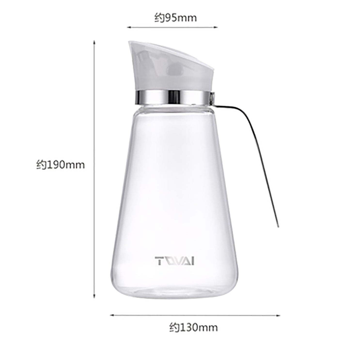 550ML OIL POT-WHITE - TQVAI #JD550-B