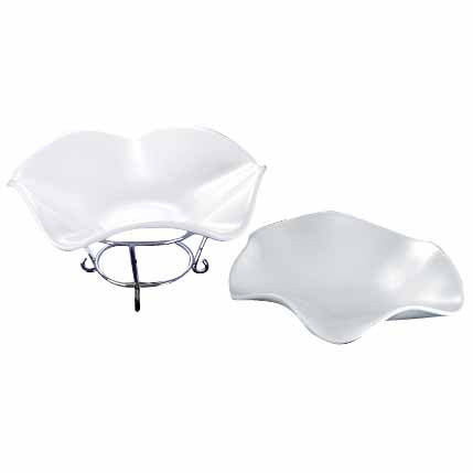 HANA 12'' FLORAL BOWL - IVORY - EFAY # 200812IV