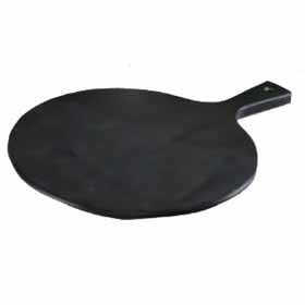 MELA SLATE 13" ROUND GOURMET BOARD - BLACK SLATE - EFAY # 407113BK