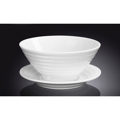 15 CM BOWL & SAUCER - WHITE - WILMAX #WL-991146