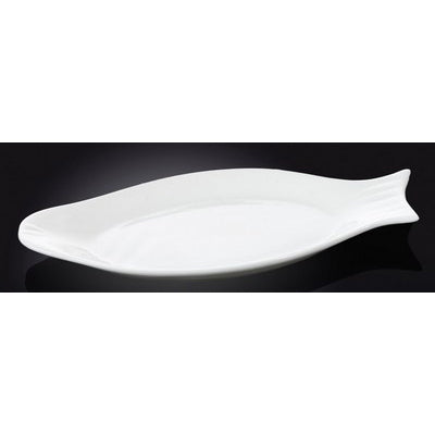 46 CM FISH SHAPE PLATE - WHITE - WILMAX # WL-992009