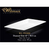 30.5CM DIAMOND DISH - WHITE - WILMAX # WL-992408