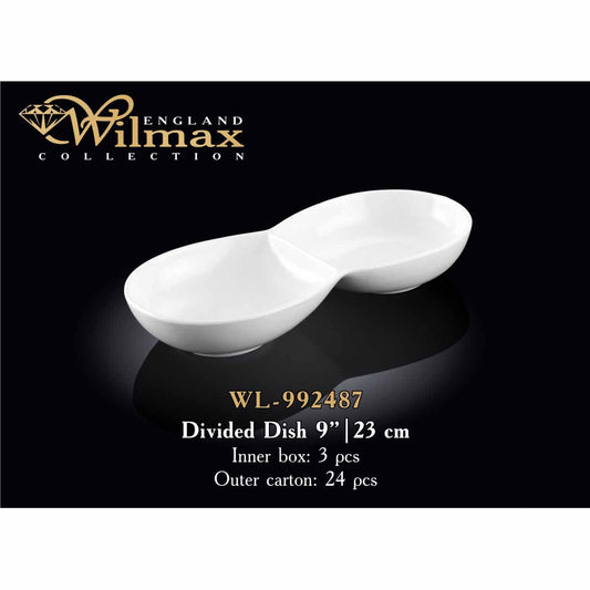 23 CM DIVIDED DISH - WHITE - WILMAX # WL-992487