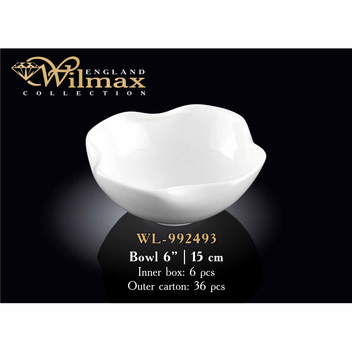 6" BOWL - WHITE - WILMAX # WL-992493