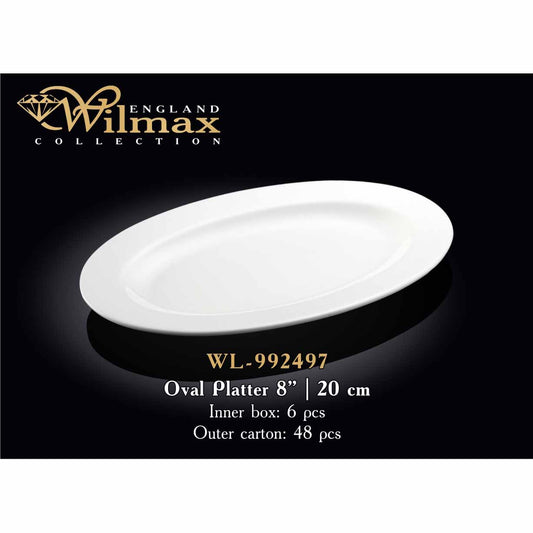 20 CM OVAL DISH - WHITE - WILMAX # WL-992497