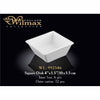 10 X 3.5 CM SQUARE DISH - WHITE - WILMAX (6pcs)
