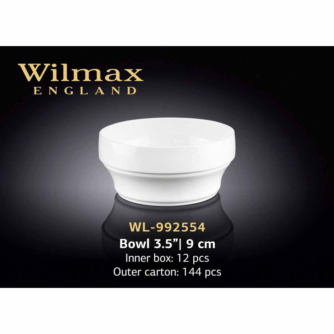 9 CM BOWL - WHITE - WILMAX # WL-992554