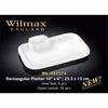 10" X 6" | 25.5 X 15 CM RECTANGULAR PLATTER - WHITE - WILMAX # WL-992574