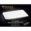 8.5" X 5.5" | 22 X 14 CM DISH - WHITE - WILMAX # WL-992592