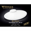 16" | 40 CM OVAL PLATTER - WHITE - WILMAX (3pcs)
