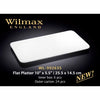 10" X 5.5" FLAT PLATTER - WHITE - WILMAX # WL-992635