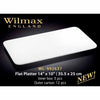 14" X 10" FLAT PLATTER - WHITE - WILMAX # WL-992637