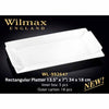 13.5" X 7" RECTANGULAR PLATTER - WHITE - WILMAX # WL-992647
