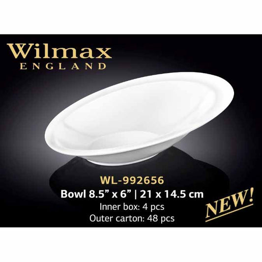 21 X 14.5CM BOWL - WHITE - WILMAX # WL-992656