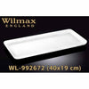 40 X 19CM RECTANGLAR PLATE - WHITE - WILMAX # WL-992672