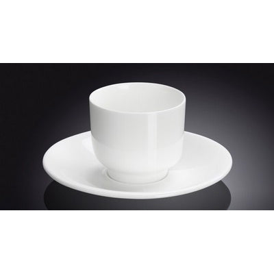 TEACUP & SAUCER - WHITE - WILMAX # WL-993021