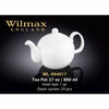 27 OZ TEAPOT - WHITE - WILMAX