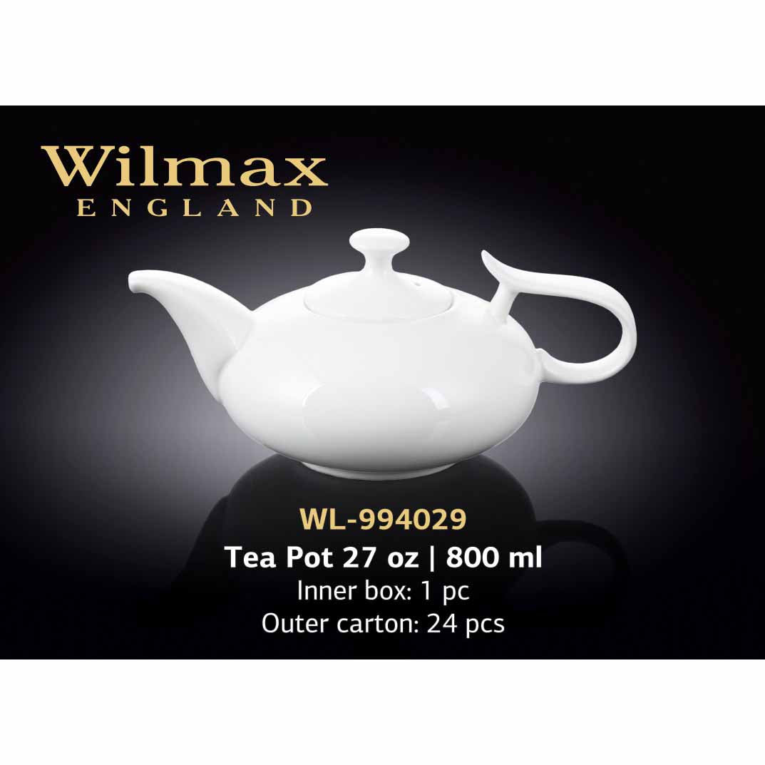 27 OZ TEAPOT - WHITE - WILMAX # WL-994029