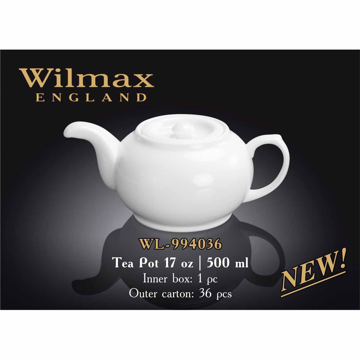 TEAPOT - WHITE - WILMAX # WL-994036