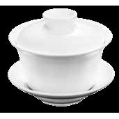 TEACUP WITH COVER & SAUCER - WHITE - WILMAX # WL-994039