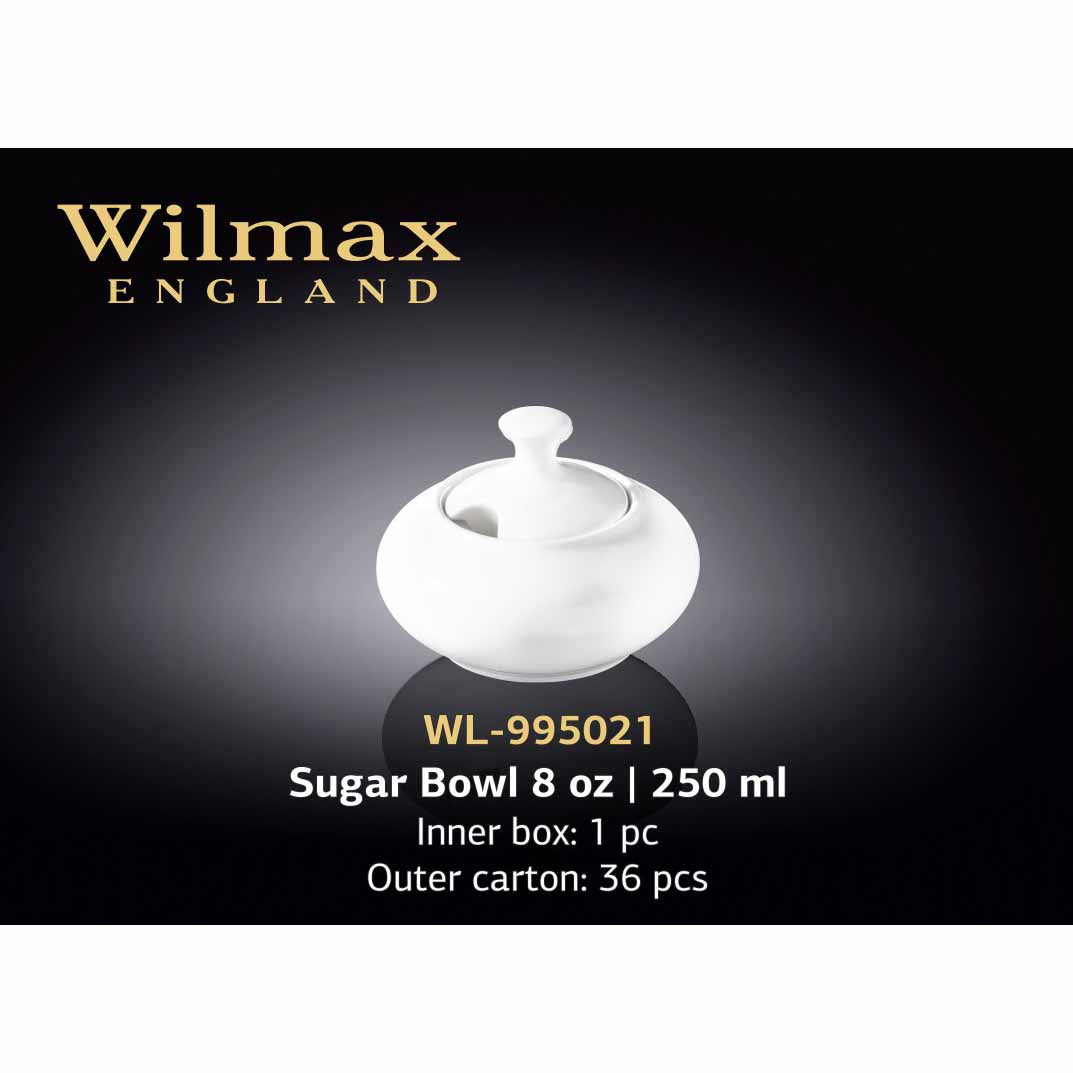 8 OZ SUGAR BOWL - WHITE - WILMAX # WL-995021