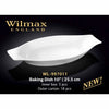 10" | 25.5 CM BAKING DISH - WHITE - WILMAX (3pcs)