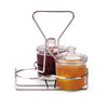 WIRE RACK CONDIMENT CADDY - HOLDS THREE CONDIMENT JARS - STAINLESS STEEL - VOLLRATH # WR-1010