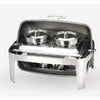ELITE RECT ROLL TOP CHAFER WITH TWO 4L SOUP PAIL - STAINLESS STEEL - SUNNEX # X32129BV