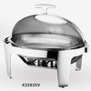 ELITE OVAL 9L BUFFET STOVE WITH WINDOW - STAINLESS STEEL - SUNNEX # X32820V