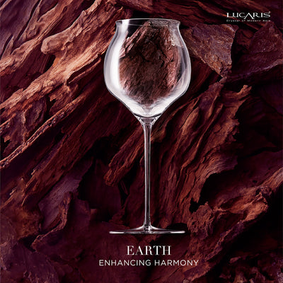 LUCARIS Elements Earth Handmade Glasses x 2 + 0.75L Bangkok Bliss Decanter