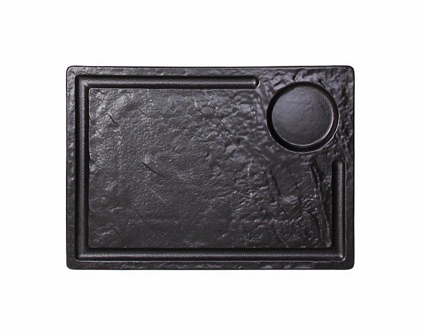 33X24CM STEAK PLATE - VULCANIA BLACK - TOGNANA # VU034340779